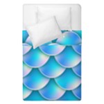 Mermaid Tail Blue Duvet Cover Double Side (Single Size)