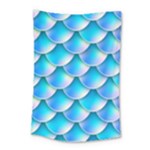 Mermaid Tail Blue Small Tapestry