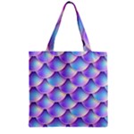 Mermaid Tail Purple Zipper Grocery Tote Bag