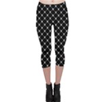 Halloween Skulls Crossbones Capri Leggings 