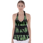 Smoke Weed Every Day c Babydoll Tankini Top