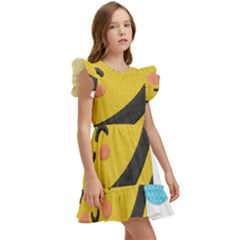 Kids  Winged Sleeve Dress 