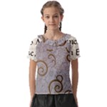 All of Life Come to Me with Ease Joy And Glory 1 Kids  Frill Chiffon Blouse