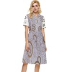 All of Life Come to Me with Ease Joy And Glory 1 Button Top Knee Length Dress