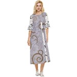 All of Life Come to Me with Ease Joy And Glory 1 Double Cuff Midi Dress