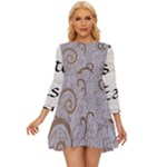 All of Life Come to Me with Ease Joy And Glory 1 Long Sleeve Babydoll Dress