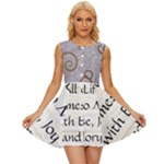 All of Life Come to Me with Ease Joy And Glory 1 Sleeveless Button Up Dress