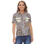 All of Life Come to Me with Ease Joy And Glory 1 Women s Short Sleeve Double Pocket Shirt