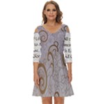 All of Life Come to Me with Ease Joy And Glory 1 Shoulder Cut Out Zip Up Dress