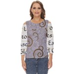 All of Life Come to Me with Ease Joy And Glory 1 Cut Out Wide Sleeve Top