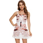 Panic At The Disco - Lying Is The Most Fun A Girl Have Without Taking Her Clothes Ruffle Edge Bra Cup Chiffon Mini Dress