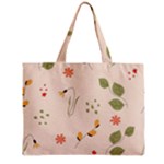 Spring Art Floral Pattern Design Zipper Mini Tote Bag