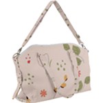 Spring Art Floral Pattern Design Canvas Crossbody Bag