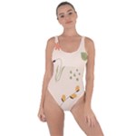 Spring Art Floral Pattern Design Bring Sexy Back Swimsuit