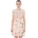 Spring Art Floral Pattern Design Adorable in Chiffon Dress