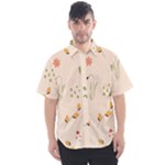 Spring Art Floral Pattern Design Men s Short Sleeve Shirt