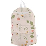 Spring Art Floral Pattern Design Foldable Lightweight Backpack
