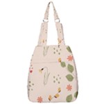 Spring Art Floral Pattern Design Center Zip Backpack