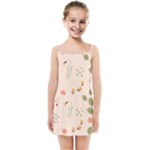 Spring Art Floral Pattern Design Kids  Summer Sun Dress