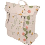 Spring Art Floral Pattern Design Buckle Up Backpack