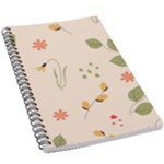 Spring Art Floral Pattern Design 5.5  x 8.5  Notebook