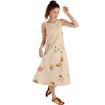 Spring Art Floral Pattern Design Summer Maxi Dress