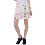Spring Art Floral Pattern Design Tennis Skirt