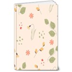 Spring Art Floral Pattern Design 8  x 10  Softcover Notebook