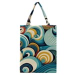 Wave Waves Ocean Sea Abstract Whimsical Classic Tote Bag