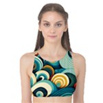 Wave Waves Ocean Sea Abstract Whimsical Tank Bikini Top