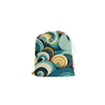 Wave Waves Ocean Sea Abstract Whimsical Drawstring Pouch (XS)