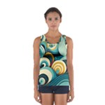 Wave Waves Ocean Sea Abstract Whimsical Sport Tank Top 