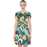 Wave Waves Ocean Sea Abstract Whimsical Adorable in Chiffon Dress