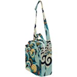 Wave Waves Ocean Sea Abstract Whimsical Crossbody Day Bag