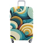 Wave Waves Ocean Sea Abstract Whimsical Luggage Cover (Large)