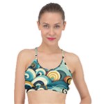 Wave Waves Ocean Sea Abstract Whimsical Basic Training Sports Bra