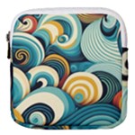 Wave Waves Ocean Sea Abstract Whimsical Mini Square Pouch