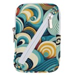 Wave Waves Ocean Sea Abstract Whimsical Belt Pouch Bag (Small)