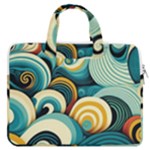 Wave Waves Ocean Sea Abstract Whimsical MacBook Pro 13  Double Pocket Laptop Bag