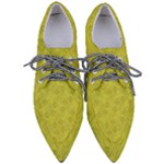 Stylized Botanic Print Pointed Oxford Shoes