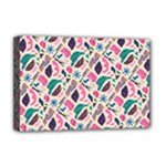 Multi Colour Pattern Deluxe Canvas 18  x 12  (Stretched)