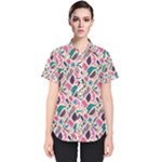 Multi Colour Pattern Women s Short Sleeve Shirt