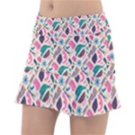 Multi Colour Pattern Classic Tennis Skirt