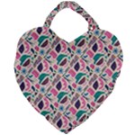 Multi Colour Pattern Giant Heart Shaped Tote