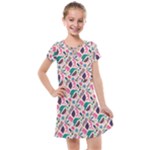 Multi Colour Pattern Kids  Cross Web Dress