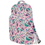 Multi Colour Pattern Double Compartment Backpack