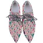 Multi Colour Pattern Pointed Oxford Shoes