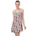 Multi Colour Pattern Summer Time Chiffon Dress