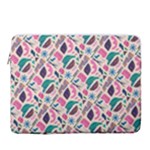 Multi Colour Pattern 15  Vertical Laptop Sleeve Case With Pocket