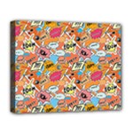 Pop Culture Abstract Pattern Deluxe Canvas 20  x 16  (Stretched)